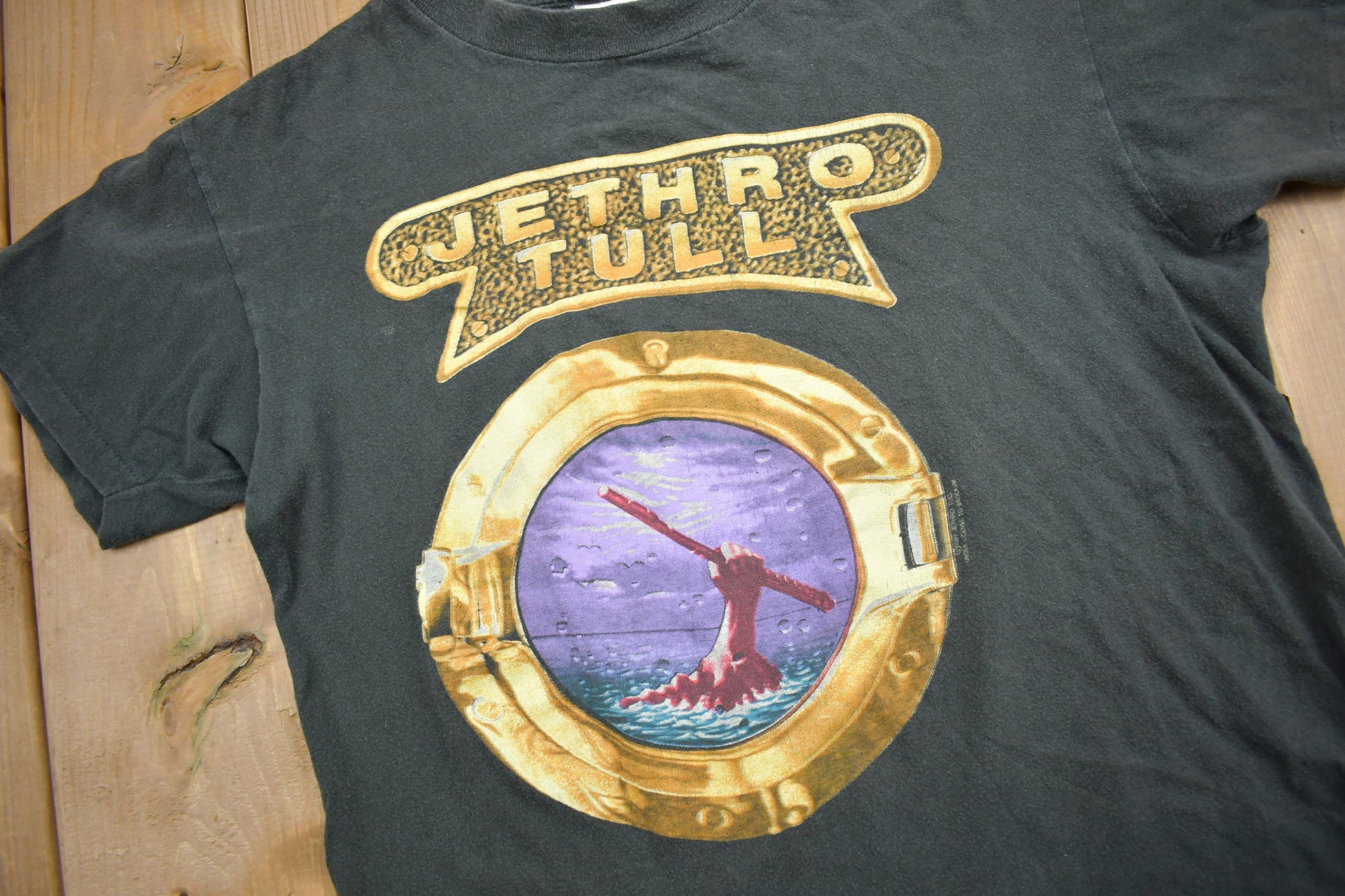 Vintage 1989 Jethro Tull Rock Island Band T-shirt Single Stitch / Music Promo / Premium Vintage