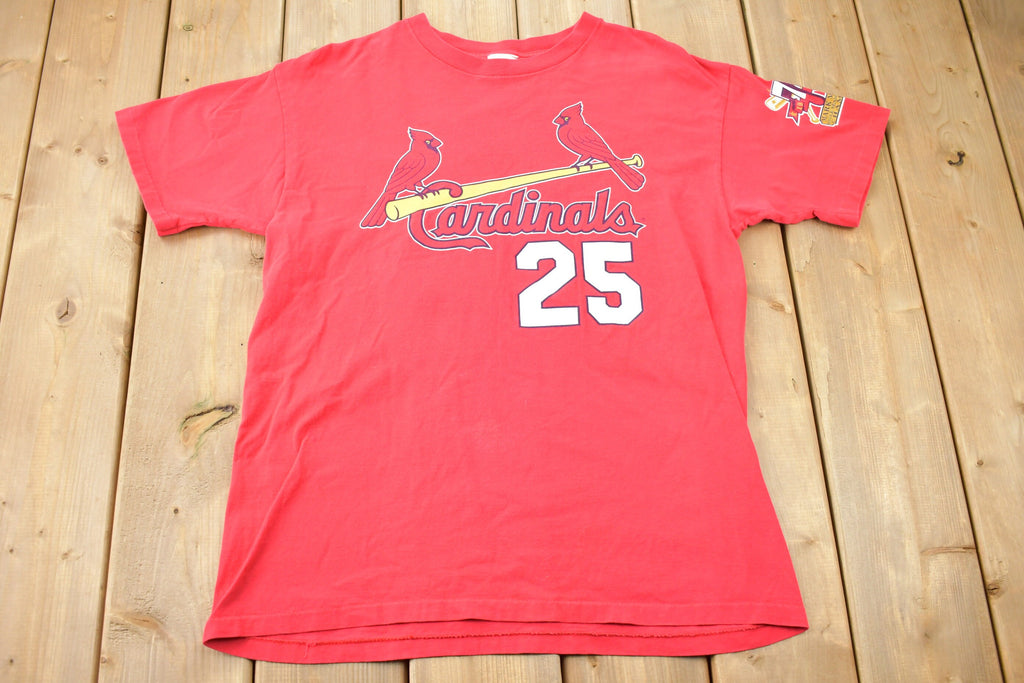 Vintage 1998 Mark McGwire St Louis Cardinals MLB Jersey Graphic T-Shirt