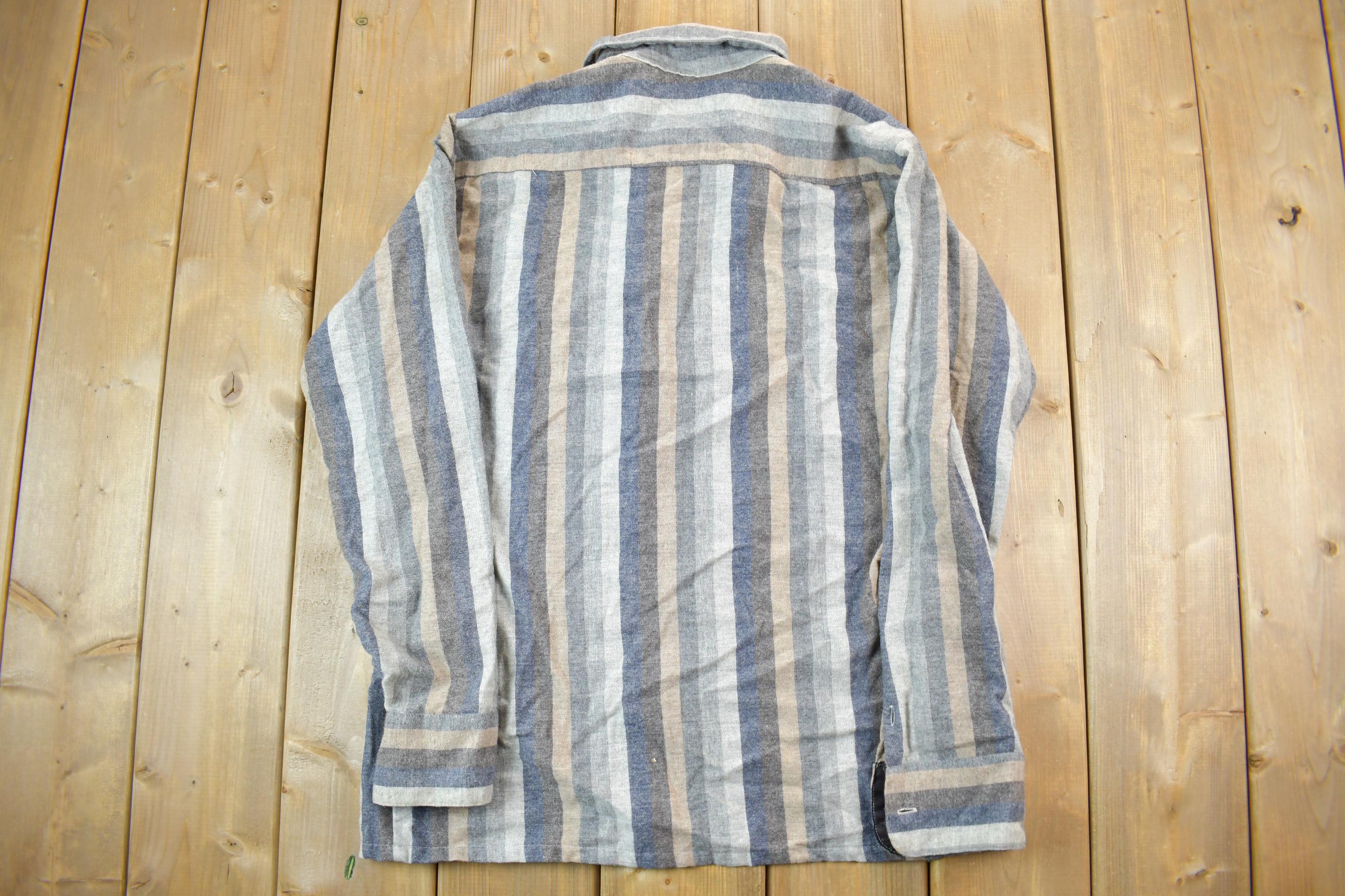 Vintage 1990s Striped Button Up Shirt