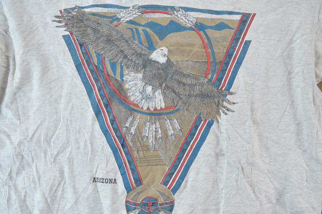 Vintage 1990s Arizona Bald Eagle Oversized Single Stitch T-Shirt