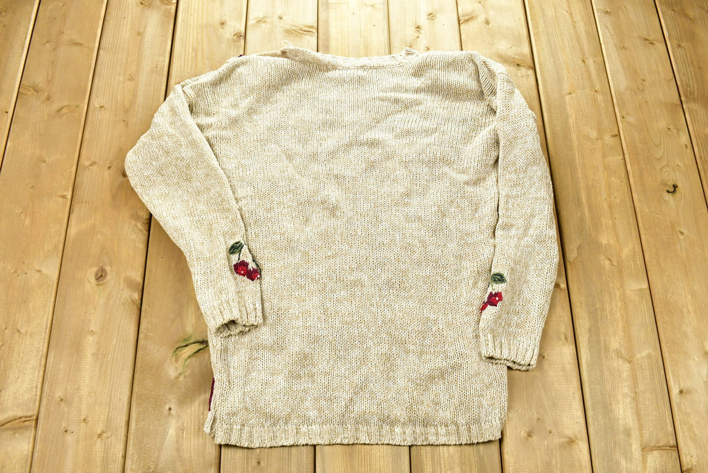 Vintage 1990s White Stag 3D Holiday Knitted Patchwork Ladies Sweater