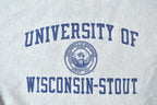 Vintage 1990s Champion Reverse Weave University Of Wisconsin Stout Crewneck