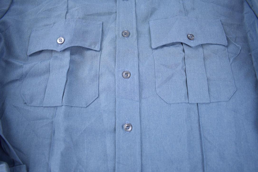 Vintage 1980s Tex Trop Blank Button Up Shirt Made In USA