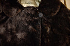 Vintage 1960s The Halle Bros Co. Beaver Sheared Fur Coat Adult Medium