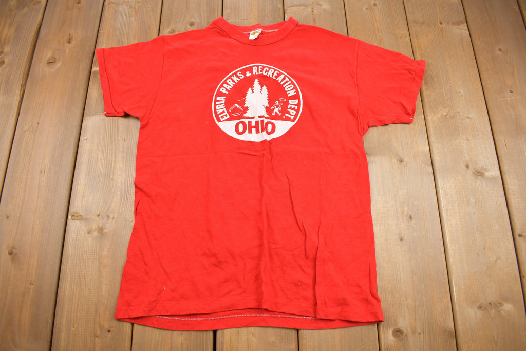 Vintage 1970s Russell Athletics Ohio Graphic T Shirt