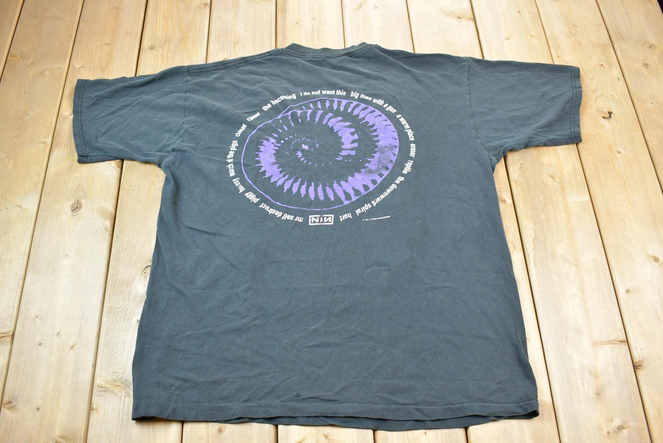 Vintage 1994 Nine Inch Nails The Downward Spiral Tour T-Shirt