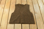 Vintage 1990s Knitted Mohair Blend Lizsport Sweater Vest Womens S / 90s Vest / Vintage Mohair / Sweatshirt / Cable Knit
