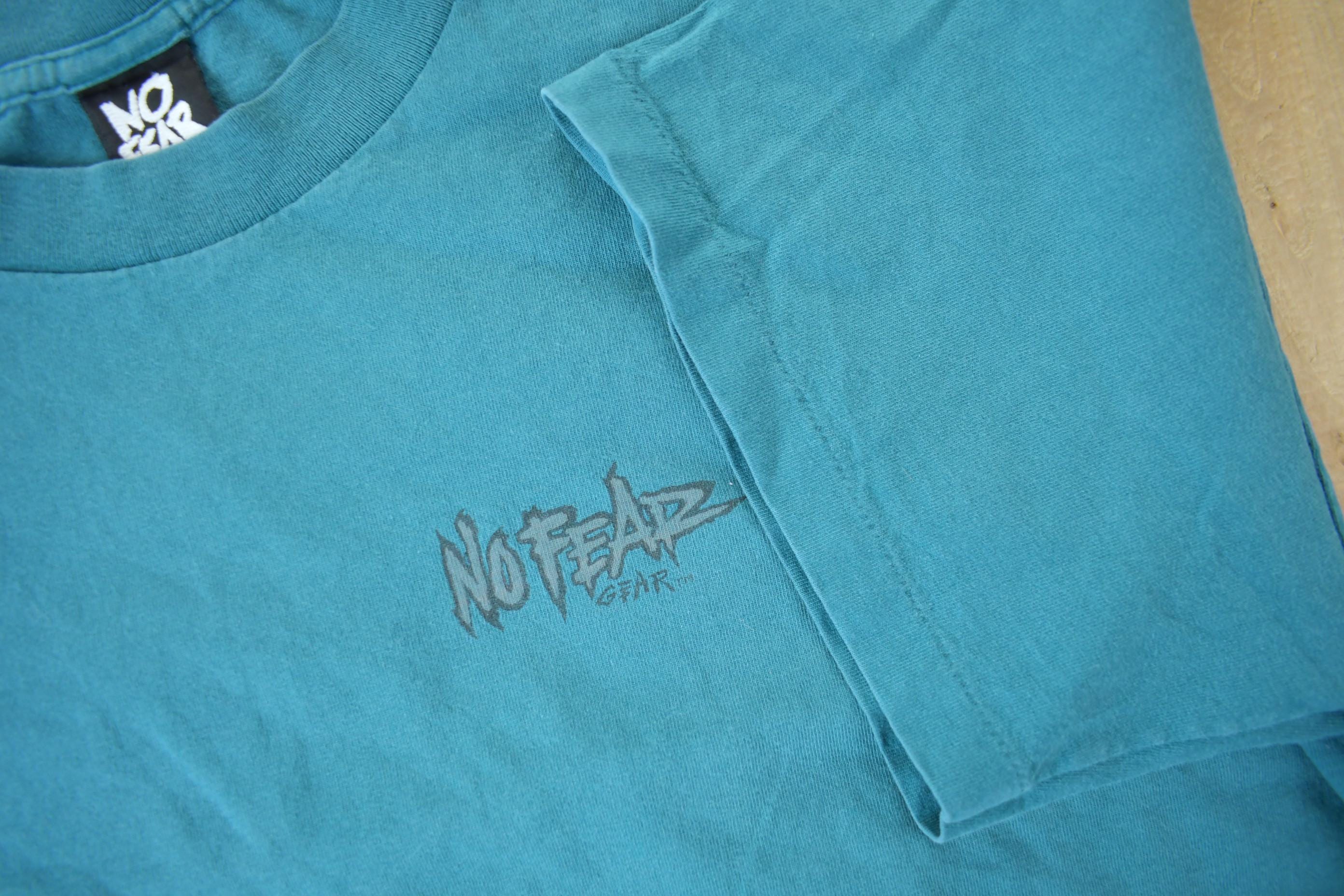 Vintage 1990s No Fear Long Graphic T Shirt