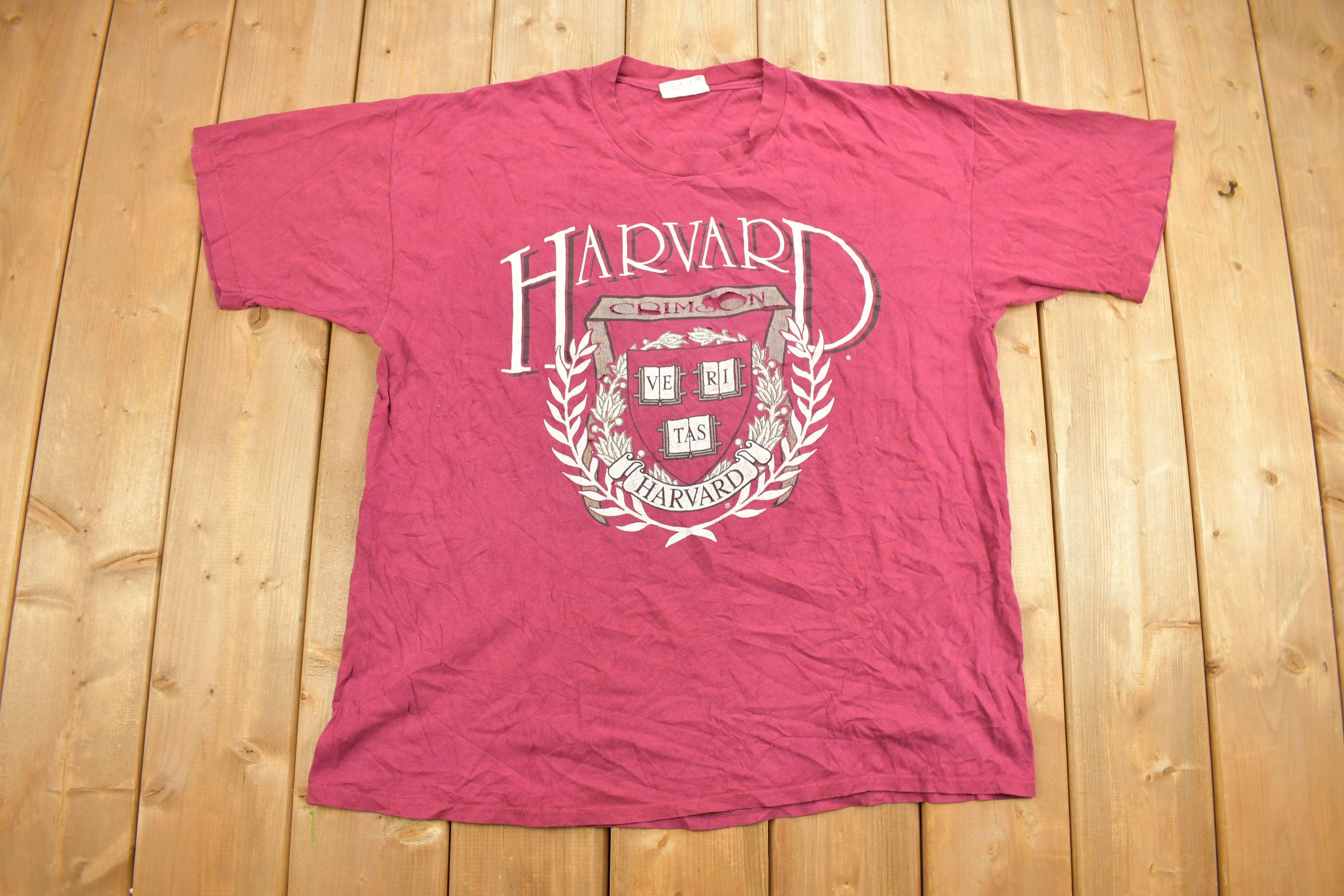 Vintage 1990s Harvard University Collegiate T-Shirt
