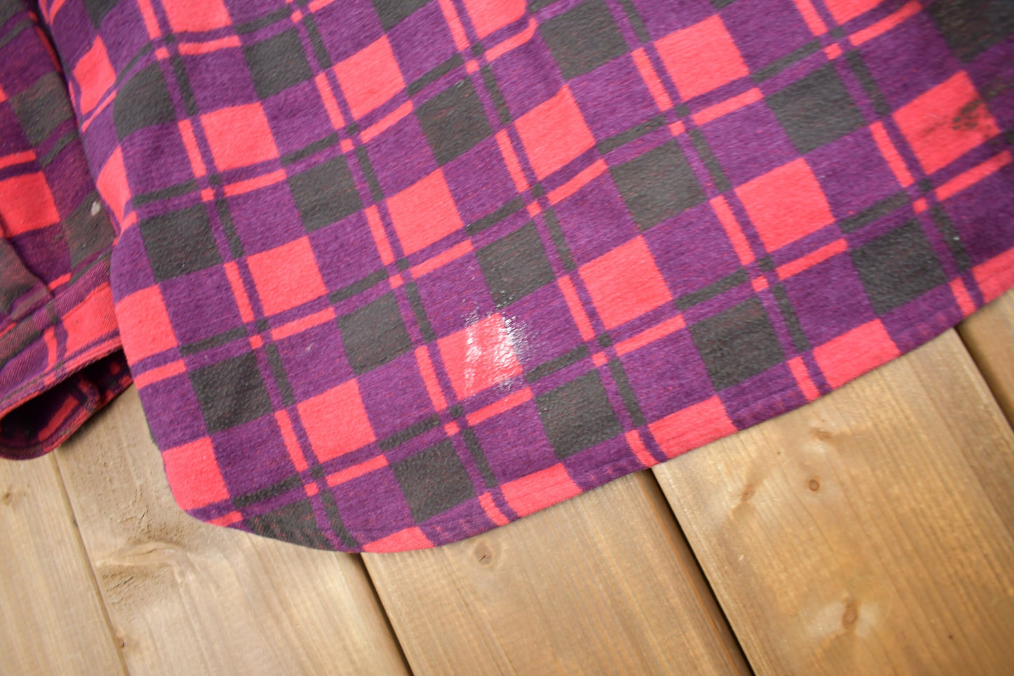 Vintage 1960s Champion Button Up Plaid Flannel Trucker Shirt / Vintage Champion / True Vintage / Canadian Vintage / Vintage Champion