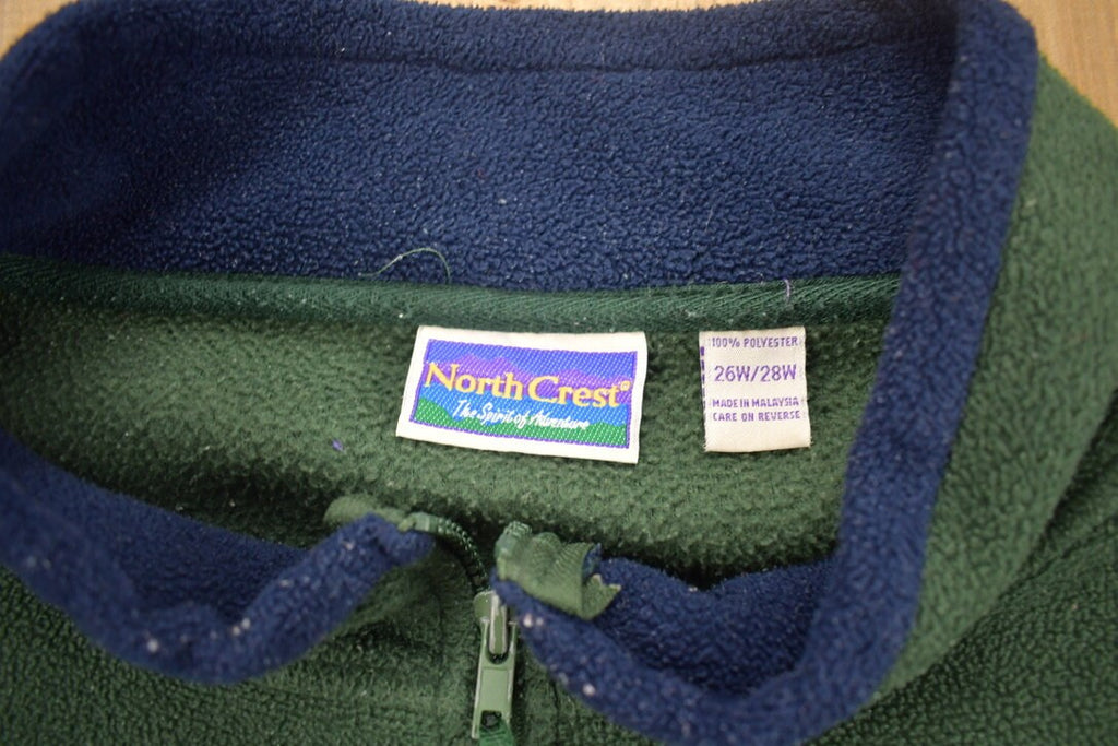 Vintage 1990s North Crest Quarter Zip Fleece Sweater