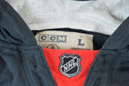 Vintage 1990s Detroit Red Wings NHL CCM Hockey Hoodie Jersey Sweatshirt