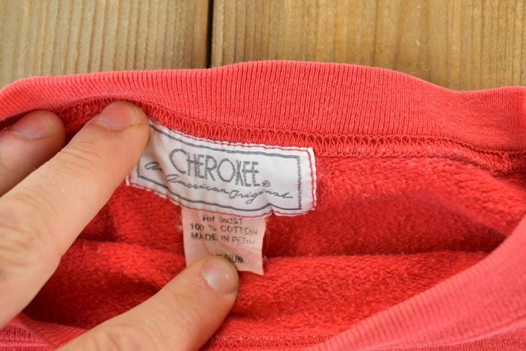 Vintage 1990s Cherokee League Crewneck Sweatshirt Made In USA