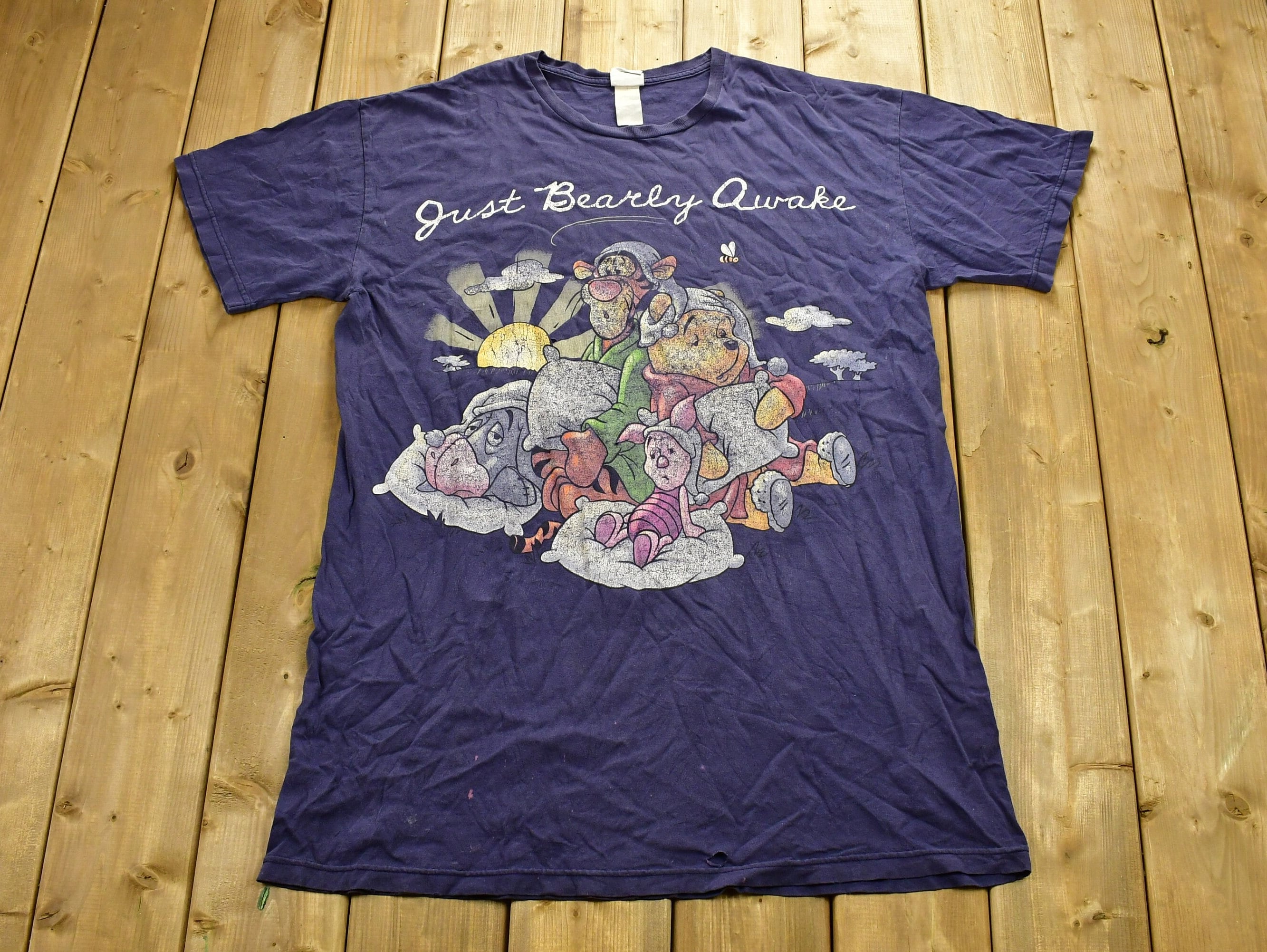 Vintage 1990s Winnie The Pooh Cartoon Pajama T-Shirt