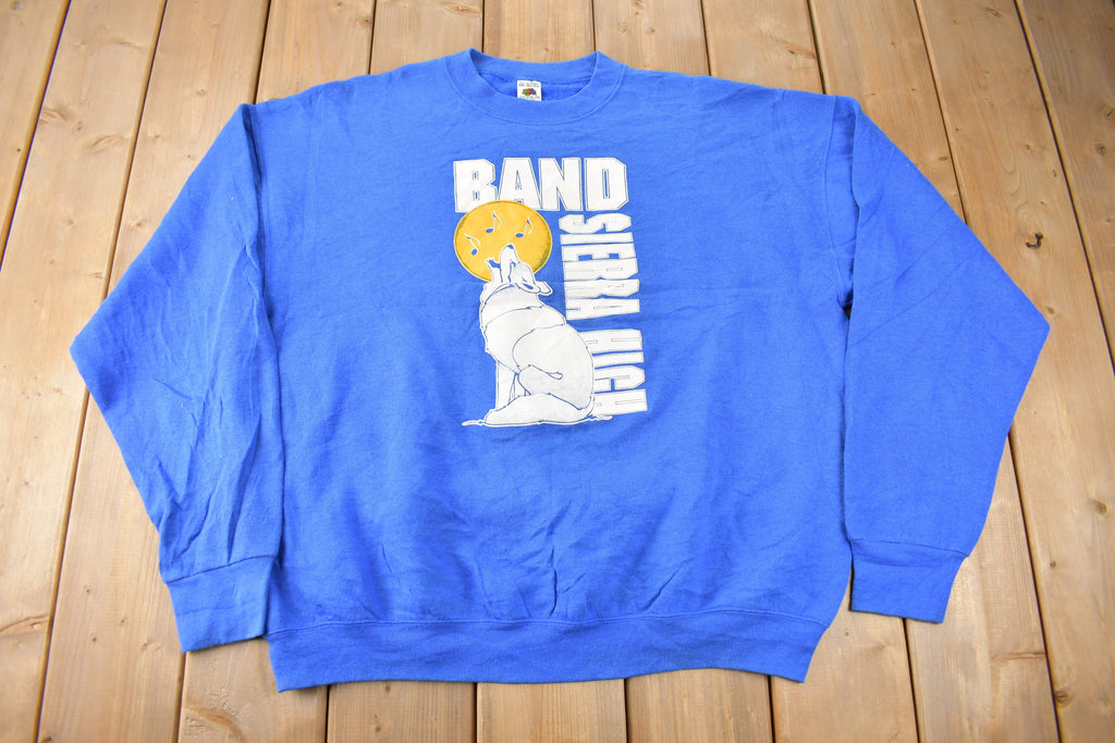 Vintage 1990s Sierra High Band Crewneck Sweatshirt Made In USA Size XXL