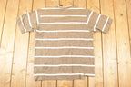 Vintage 1990s Gap Striped Preppy Souvenir T-Shirt Men's L