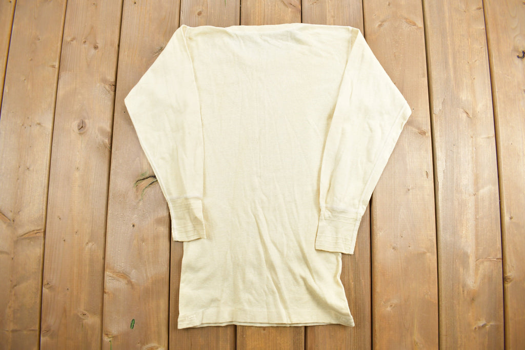 Vintage 1940s WWII Era Military Thermal Undershirt
