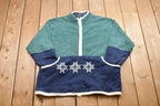 Vintage 1990s Christopher & Banks Fleece Half Zip Sweater