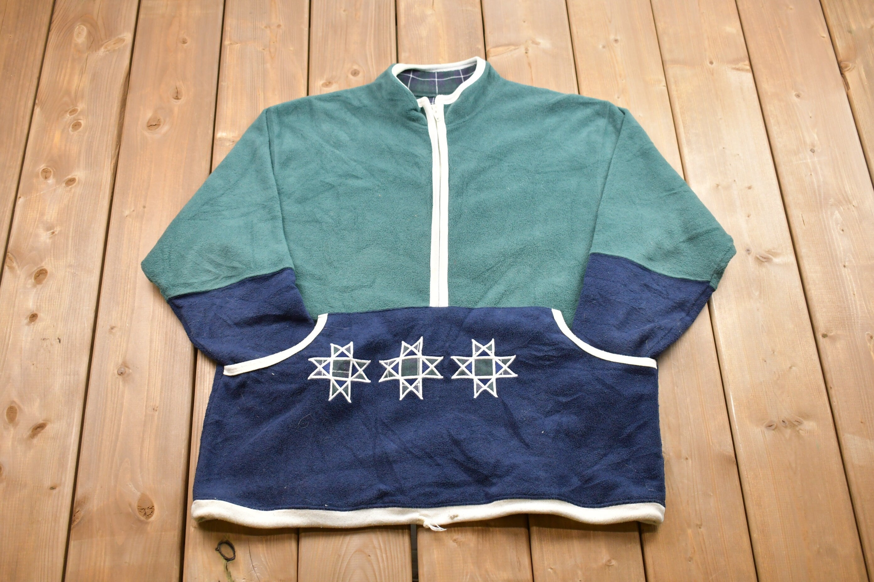 Vintage 1990s Christopher & Banks Fleece Half Zip Sweater