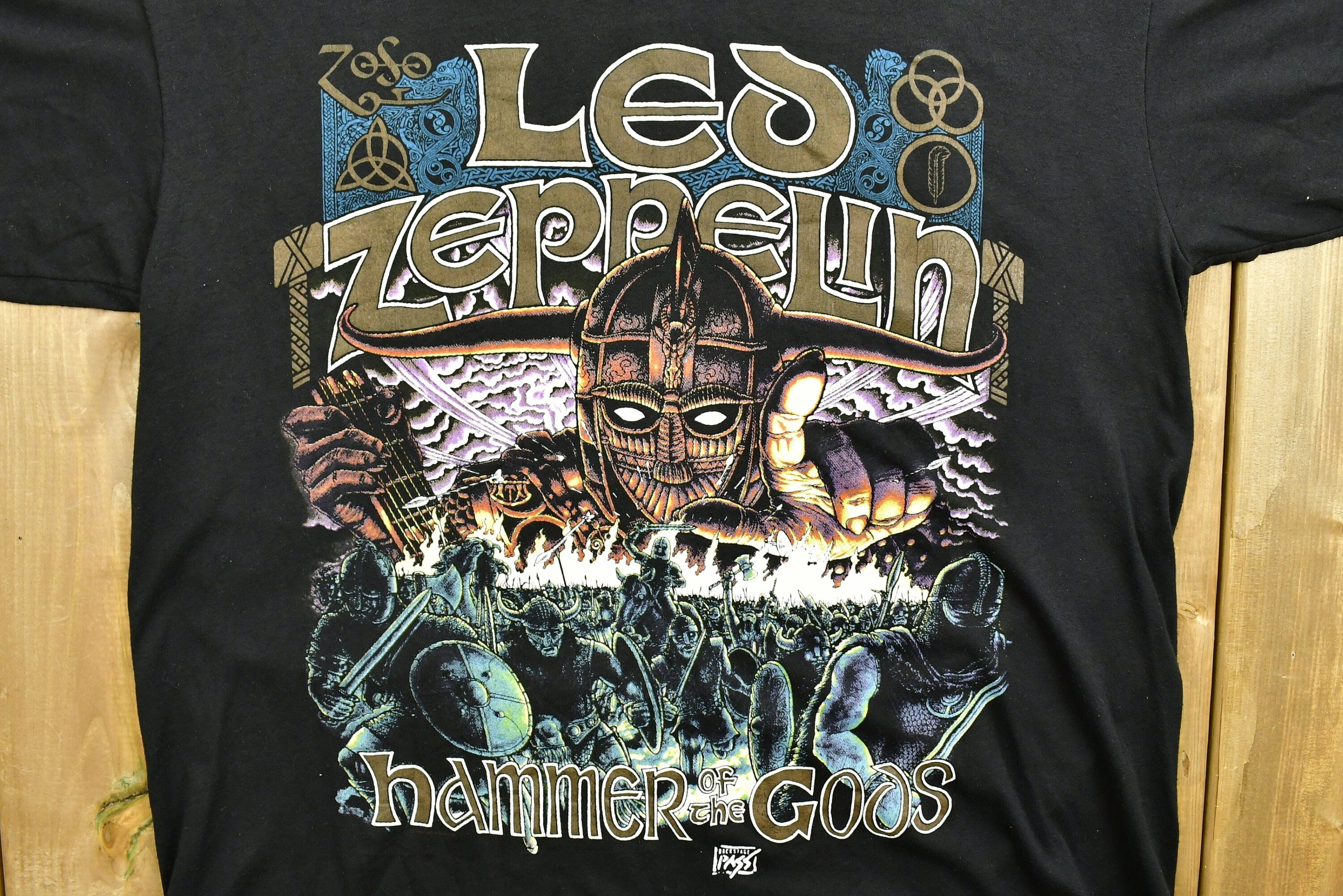 Vintage 1990 Led Zeppelin Hammer Of The Gods Band T-shirt