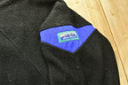 Vintage 1990s Eddie Bauer Quarter Zip Fleece Sweater Made In USA
