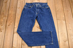Vintage 1990s Levi's 501 Medium Wash Straight Leg Jeans