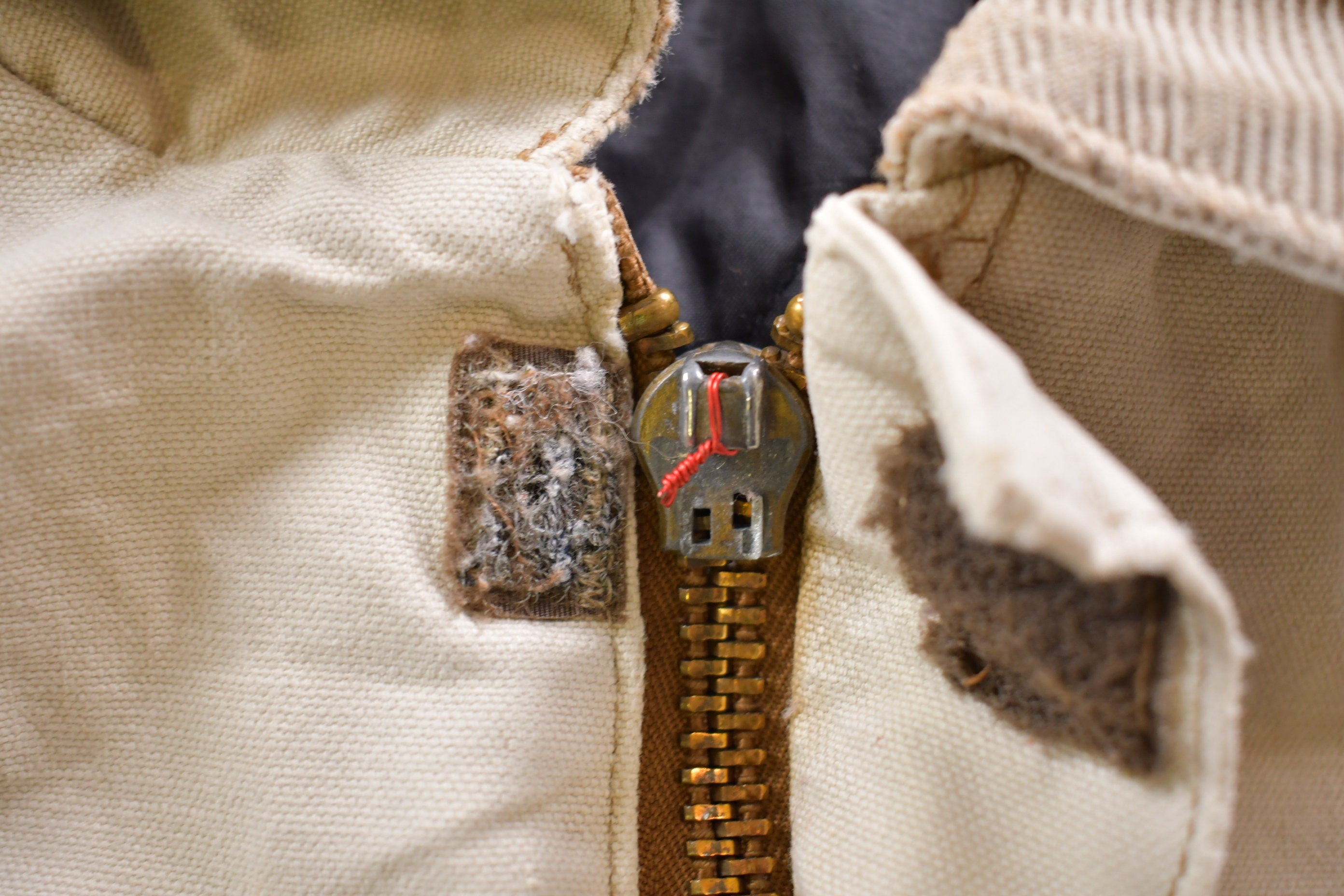 Vintage 1990s Naturally Distressed Quilted Traditional Carhartt Coat