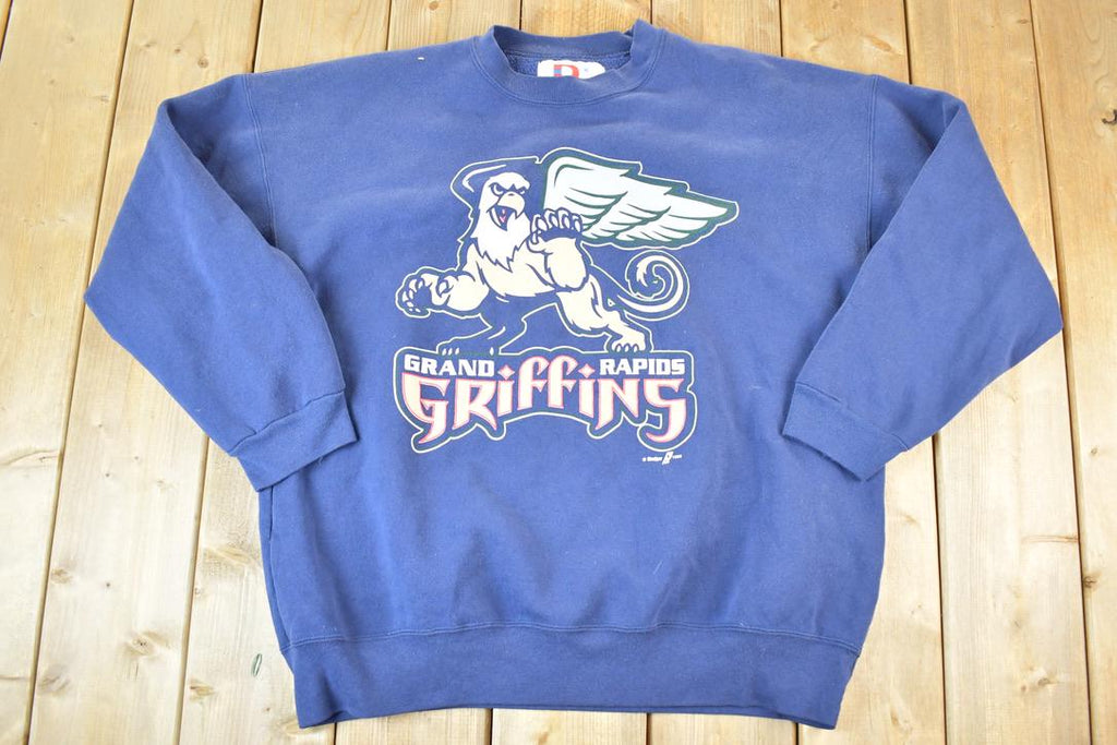 Vintage 1996 Dodger Grand Rapids Griffins University Crewneck Mens XL