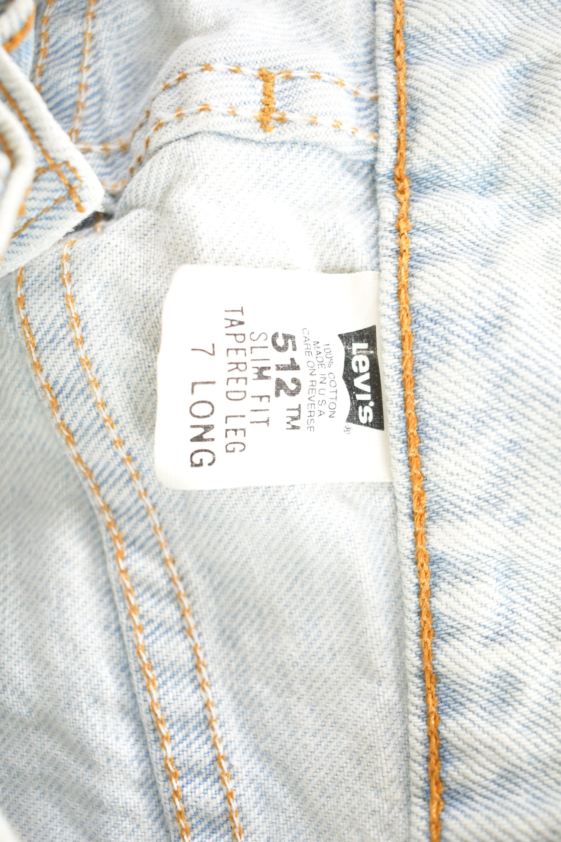Vintage 1990s Levi's Light Wash 512 Jeans Size