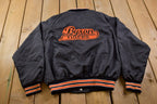 Vintage 1990s Byron Tigers Illinois Satin Bomber Jacket