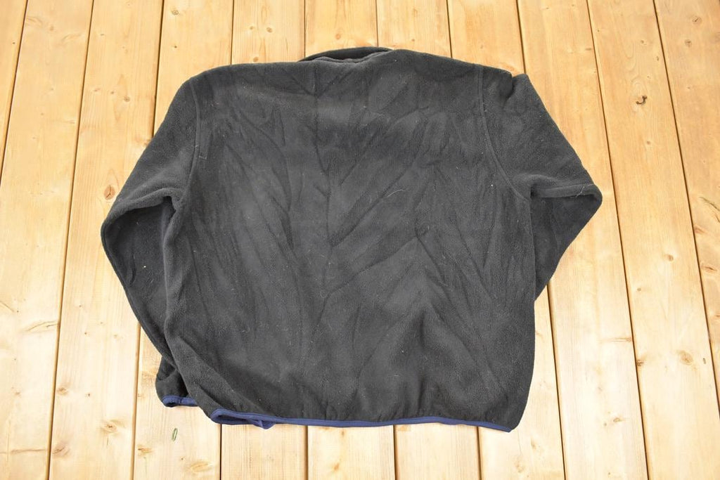 Vintage 1990s LL Bean Quarter Zip Fleece Outdoorsman Sweater Men's XL