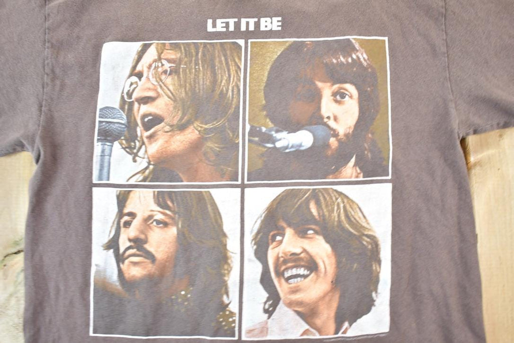 Vintage Y2k Beatles Let It Be Souvenir Single Stitch Graphic Print T-Shirt Made With USA Fabric