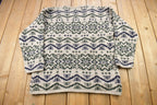 Vintage 1990s Abercrombie & Fitch Co Wool Knitted Crewneck Sweater