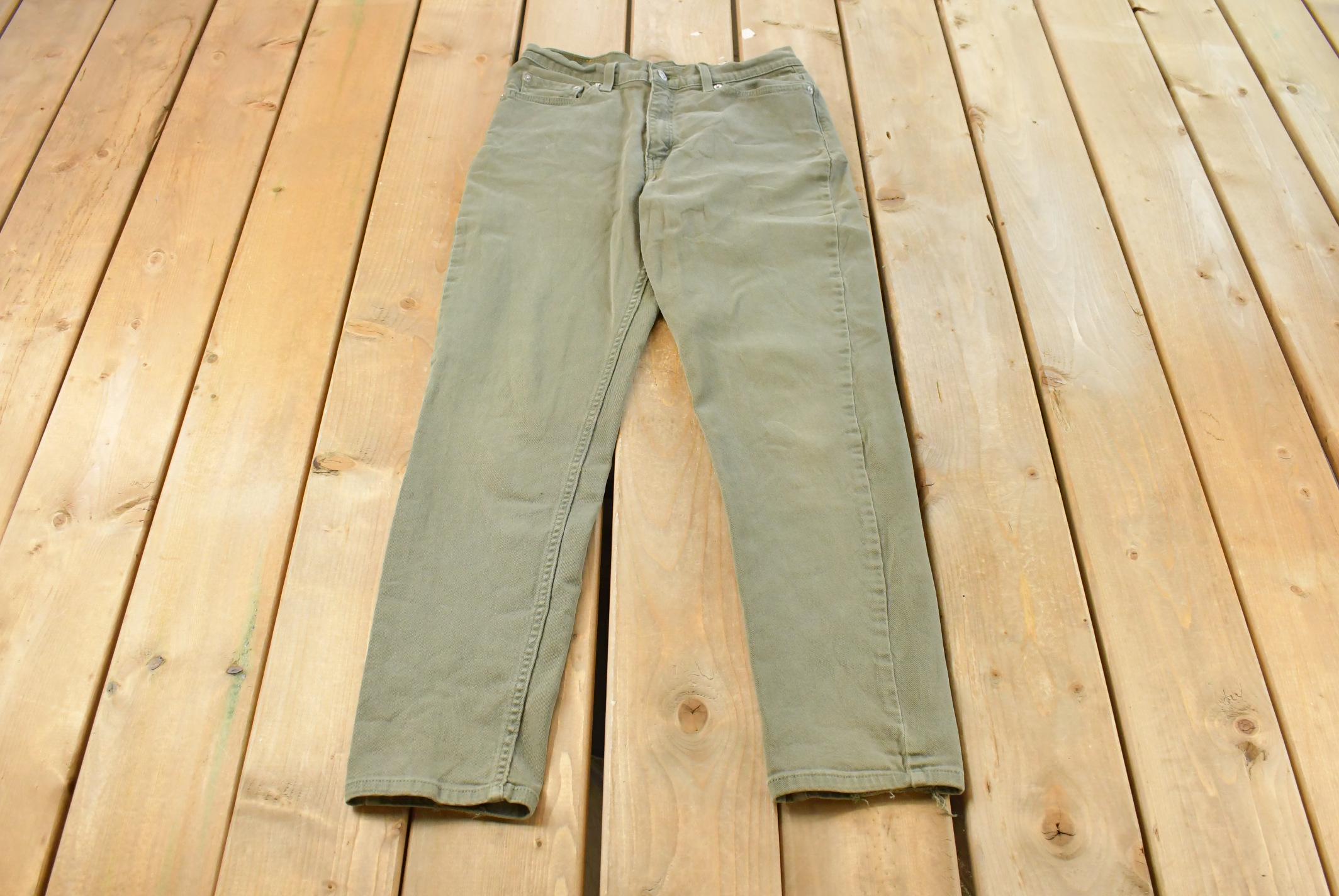 Vintage 1990s Levi's 512 Slim Tapered Denim Jeans Women's 28 x 29 / 90s Levi's / Distressed Sun Faded Jeans
