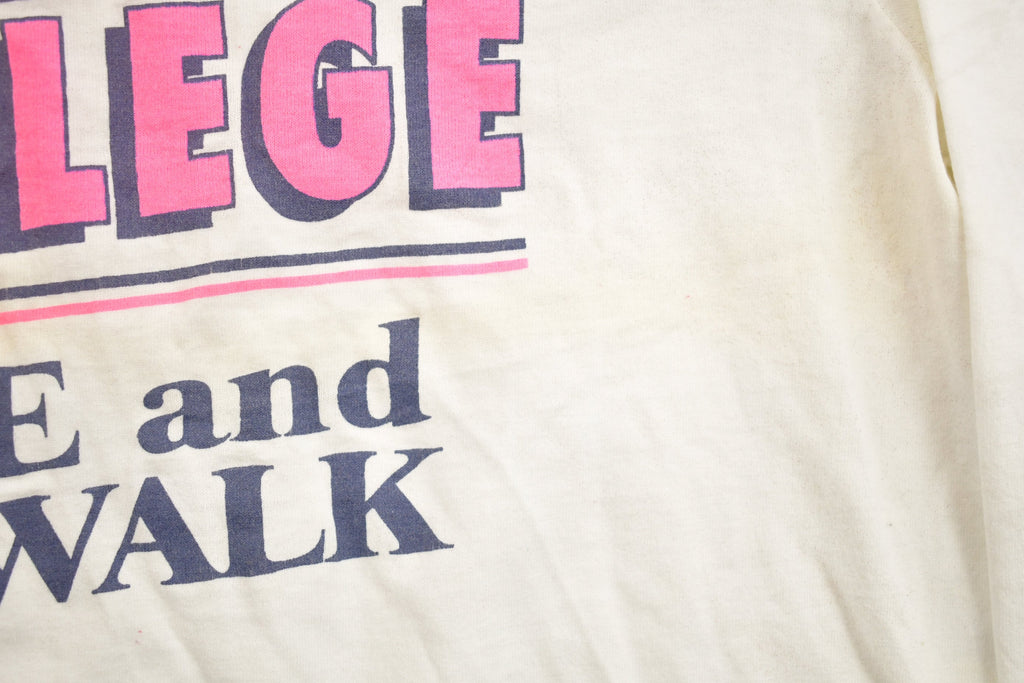 Vintage 1990s 4th Annual Trocaire College 5K Race Crewneck Long Sleeve Shirt