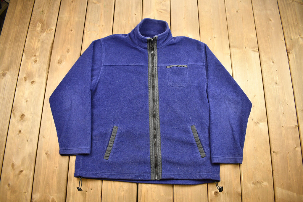 Vintage 1990s Alpine Tek Full Zip Cinch Fleece Sweater