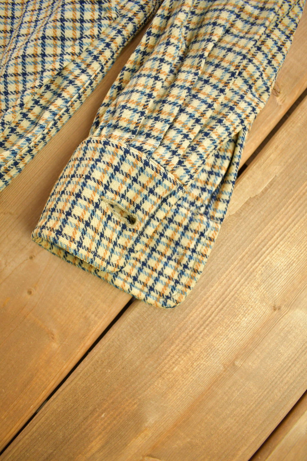 Vintage 1950s Pendleton Plaid Button Up Blazer Jacket