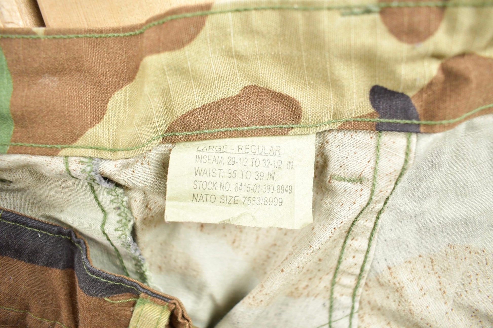 Vintage 2000 Army Woodland Camouflage Cargo Pants Size 32 - 39 x 32