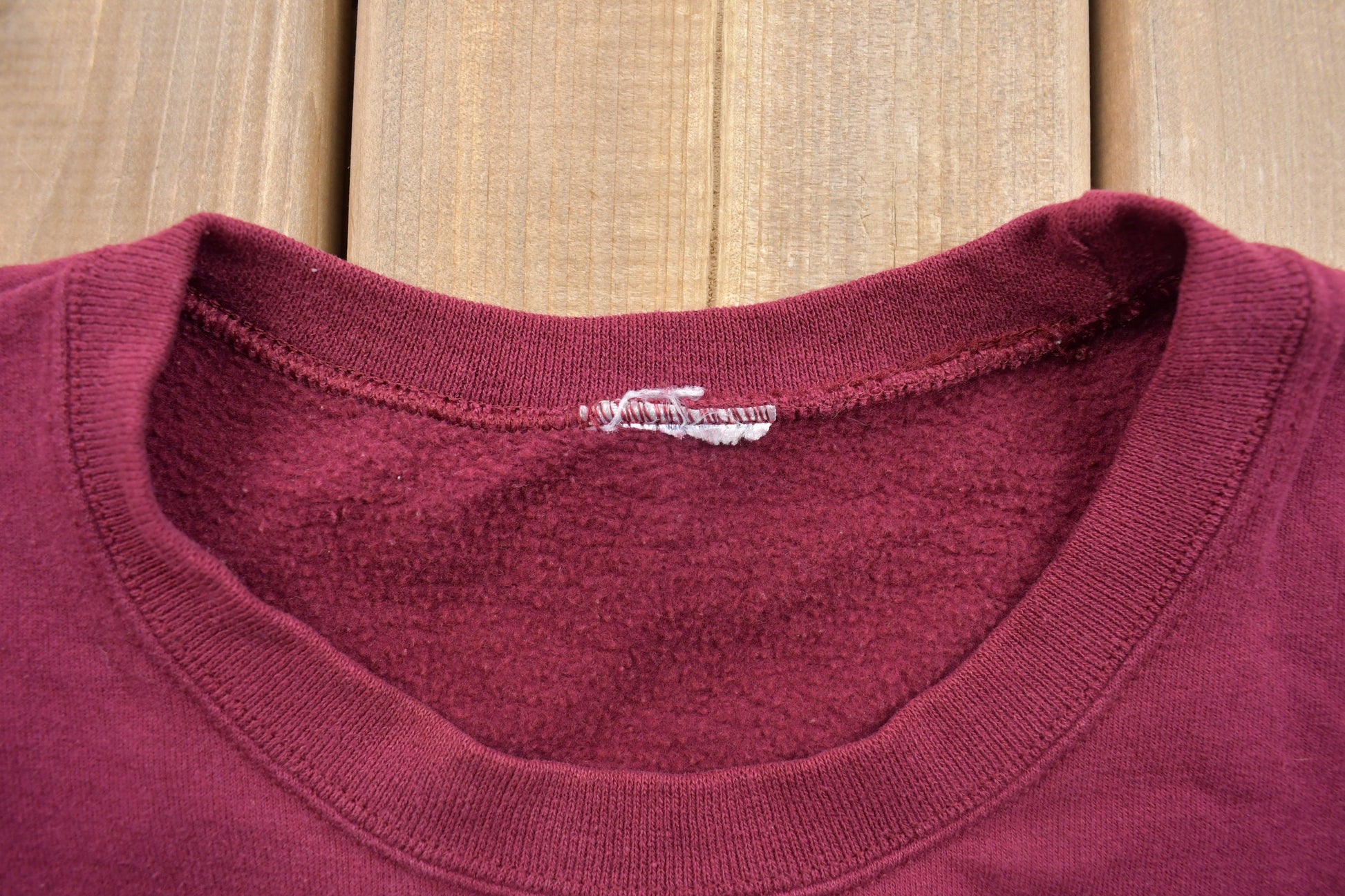 Vintage 1990s Blank Maroon Crewneck Sweatshirt