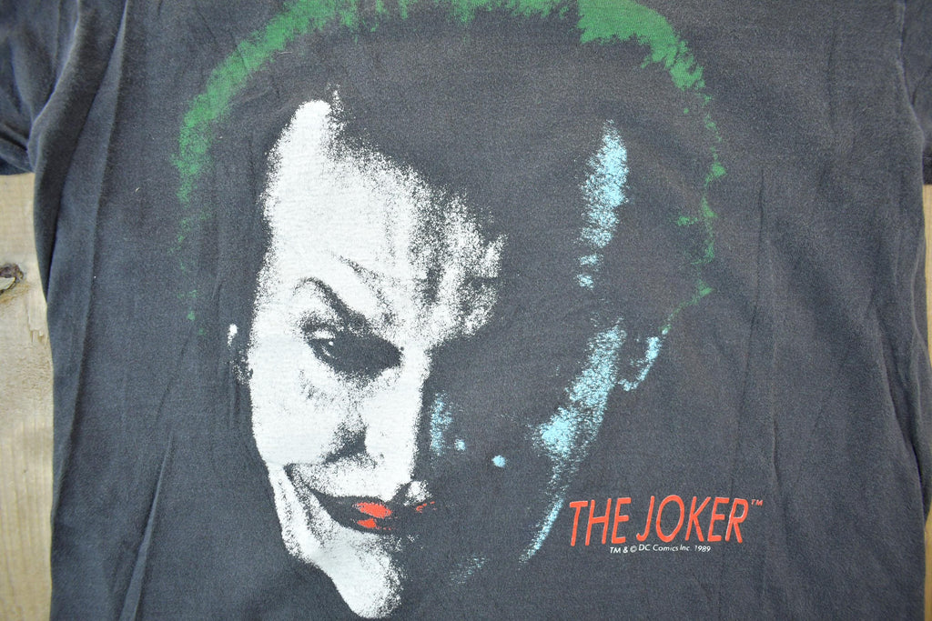 Vintage 1989 Jack Nicholson Joker DC Comics Batman Promo T-Shirt Men's S-M