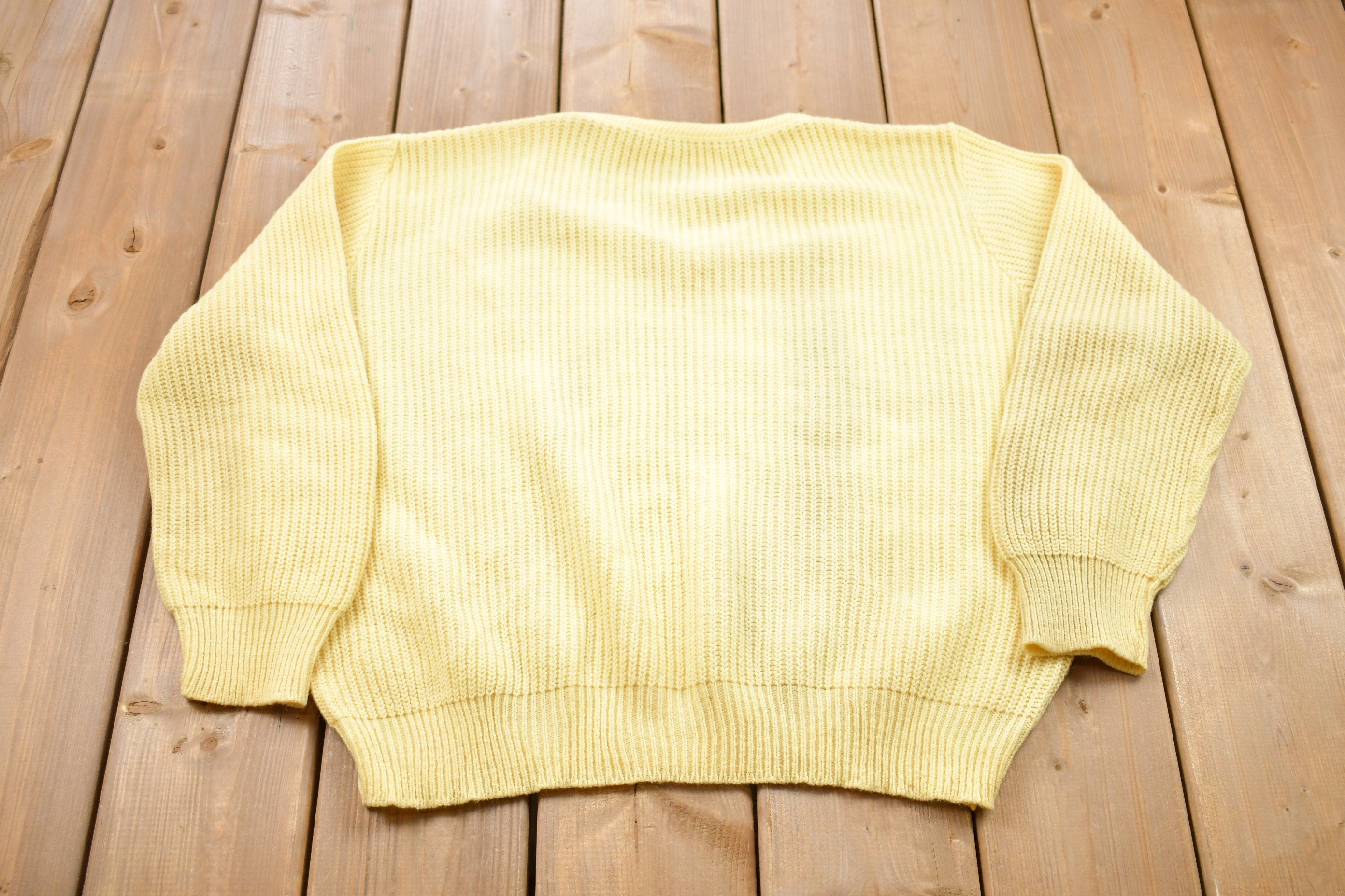 Vintage 1990s Knitted Crewneck Sweater