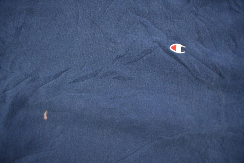 Vintage 1990s Navy Blue Champion Reverse Weave Crewneck