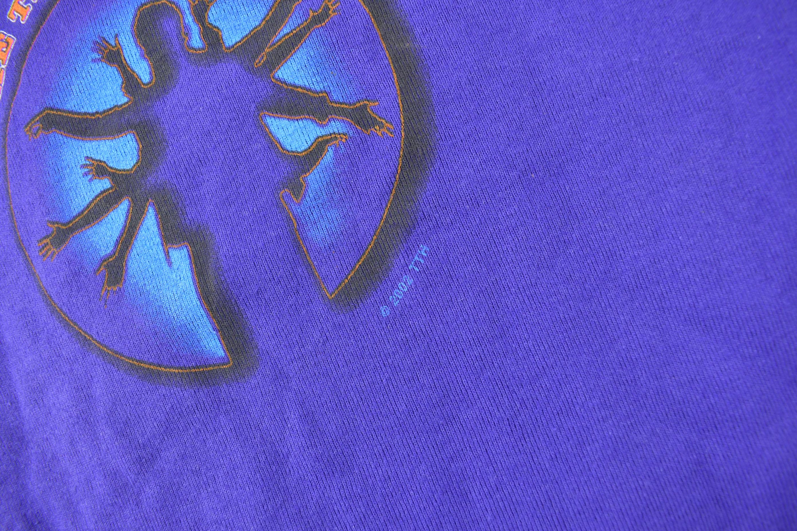 Vintage 2002 Deadstock The Tragically Hip In Violet Light Band Tee Size Woman's L