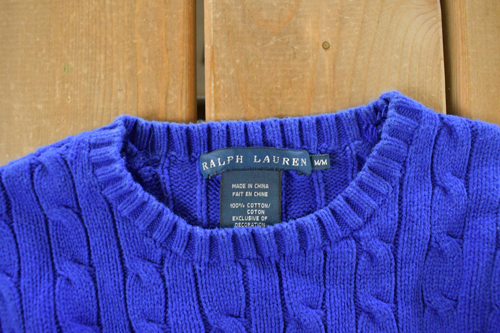 Vintage 1990s Polo Ralph Lauren Knit Sweater Youth Medium