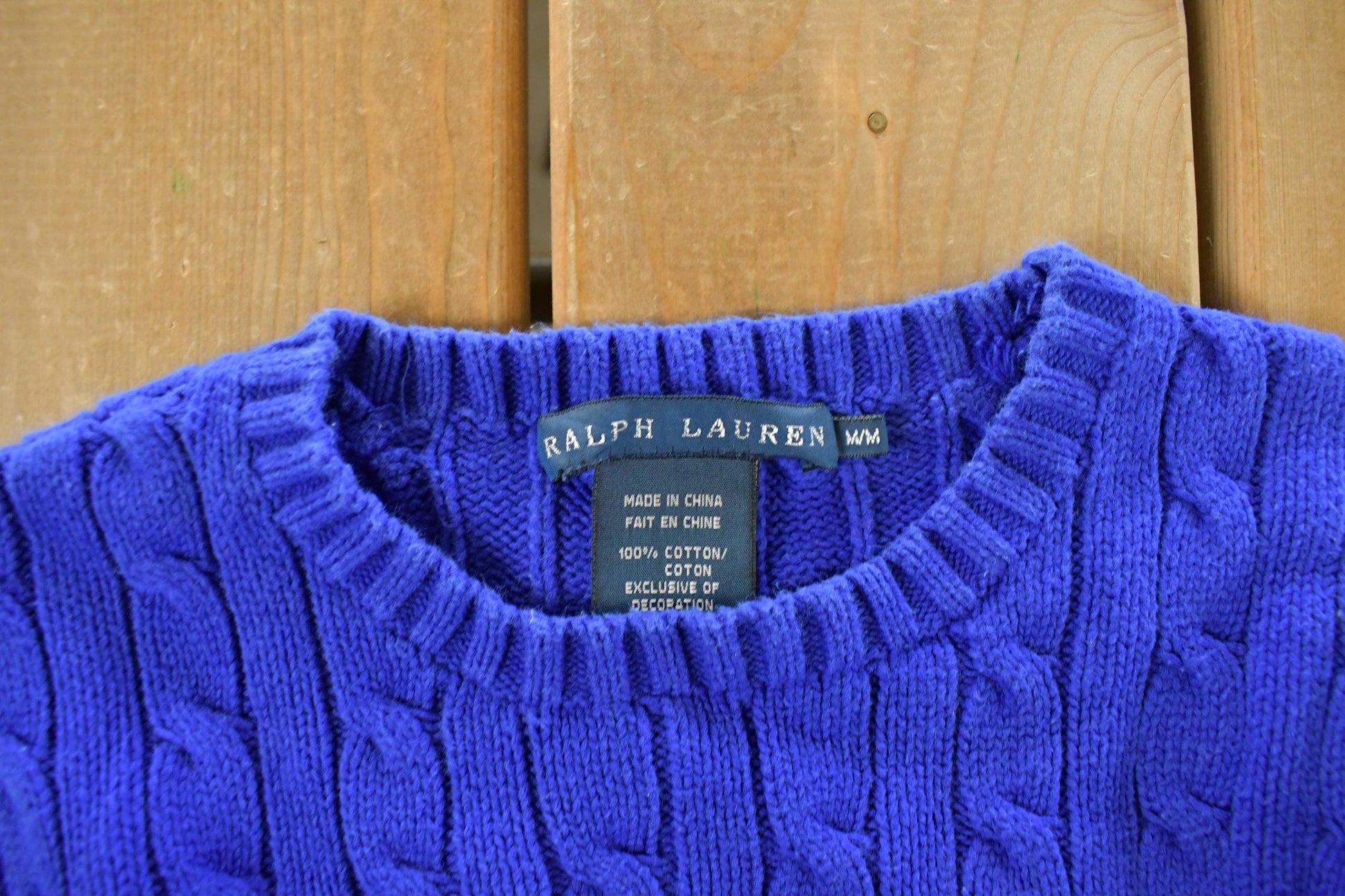 Vintage 1990s Polo Ralph Lauren Knit Sweater Youth Medium