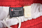 Vintage 1990's Champion Red Track Pants Zipper Cuffs 33 x 30