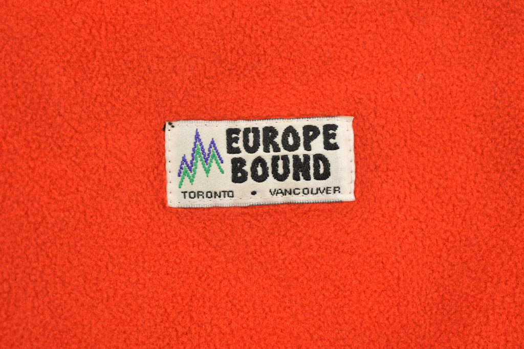 Vintage 1990s Europe Bound Full Zip Fleece Sweatshirt