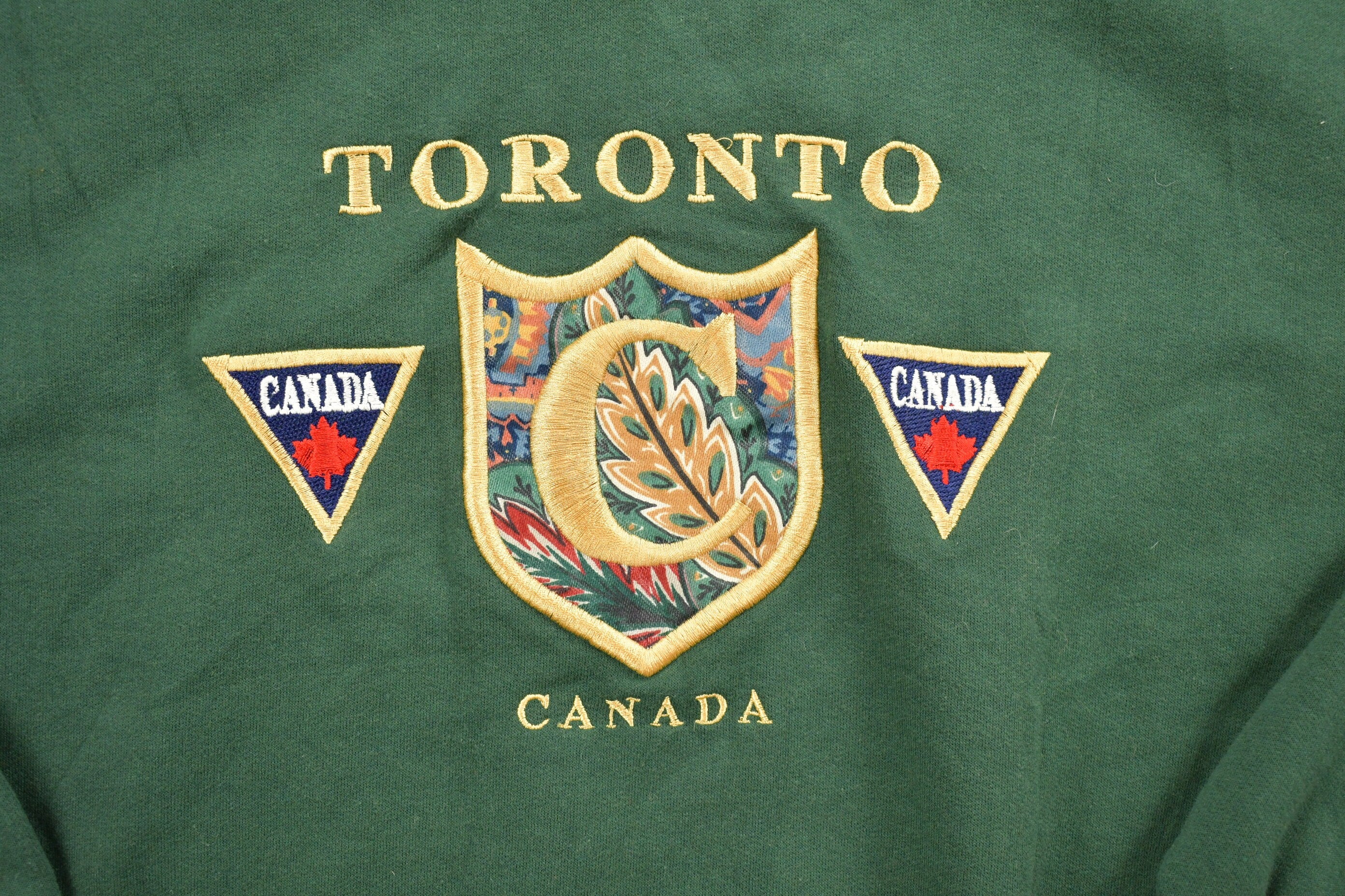 Vintage 1990s Toronto Tourism Crewneck Sweatshirt  90s Crewneck  Souvenir Sweater  Streetwear  Travel And Vacation  Made In Canada