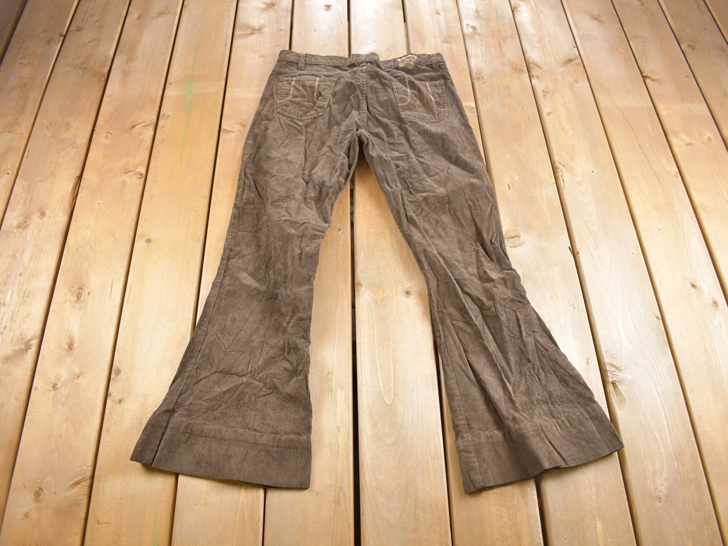 Vintage 1990s Run & Fly Corduroy Flared Pants