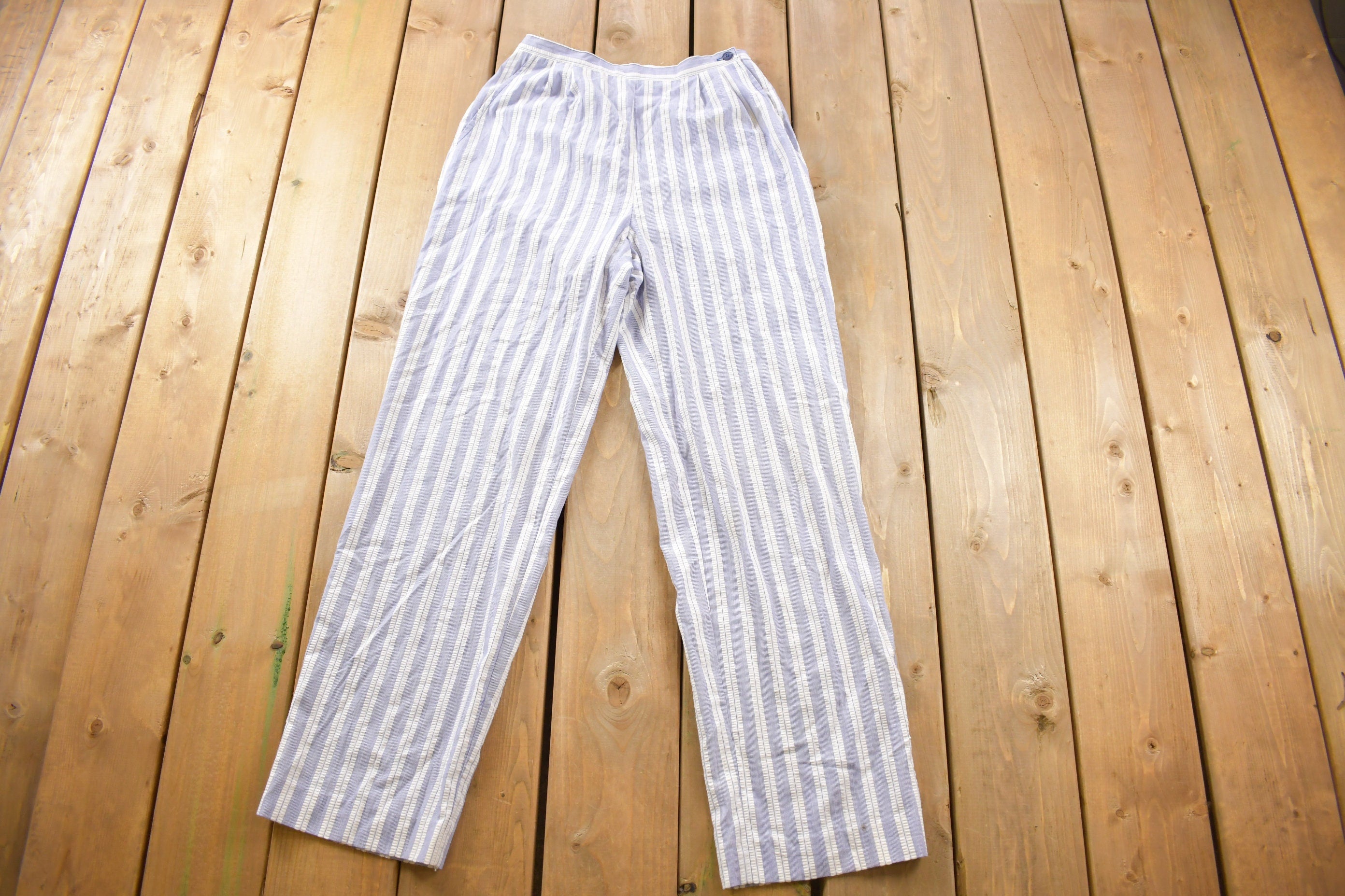 Vintage 1990s Paddle And Saddle Corp. Striped Pants Size 26 x 31